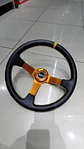 Volante deportivo universal Sparco 35cm liso - línea amarilla - Miniatura 15