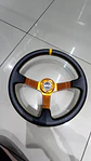 Volante deportivo universal Sparco 35cm liso - línea amarilla - Miniatura 8