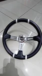 Volante deportivo universal Sparco 35cm - Centro Plata, línea Blanca - thumbnail 9