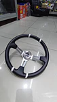 Volante deportivo universal Sparco 35cm - Centro Plata, línea Blanca - thumbnail 12