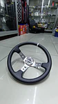 Volante deportivo Sparco 35cm (agujeros) - Centro Plata, línea Blanca - thumbnail 8