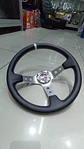 Volante deportivo Sparco 35cm (agujeros) - Centro Plata, línea Blanca - thumbnail 9
