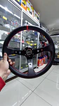 Volante deportivo Sparco 35cm (agujeros) - Centro Negro, línea Roja - thumbnail 1