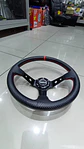 Volante deportivo Sparco 35cm (agujeros) - Centro Negro, línea Roja - thumbnail 6