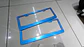 Par porta patentes/marco matrícula aluminio - Azul - thumbnail 13