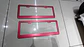 Par porta patentes/marco matrícula aluminio - Rojo - Miniatura 5