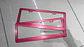 Par porta patentes/marco matrícula aluminio - Rojo - Miniatura 10