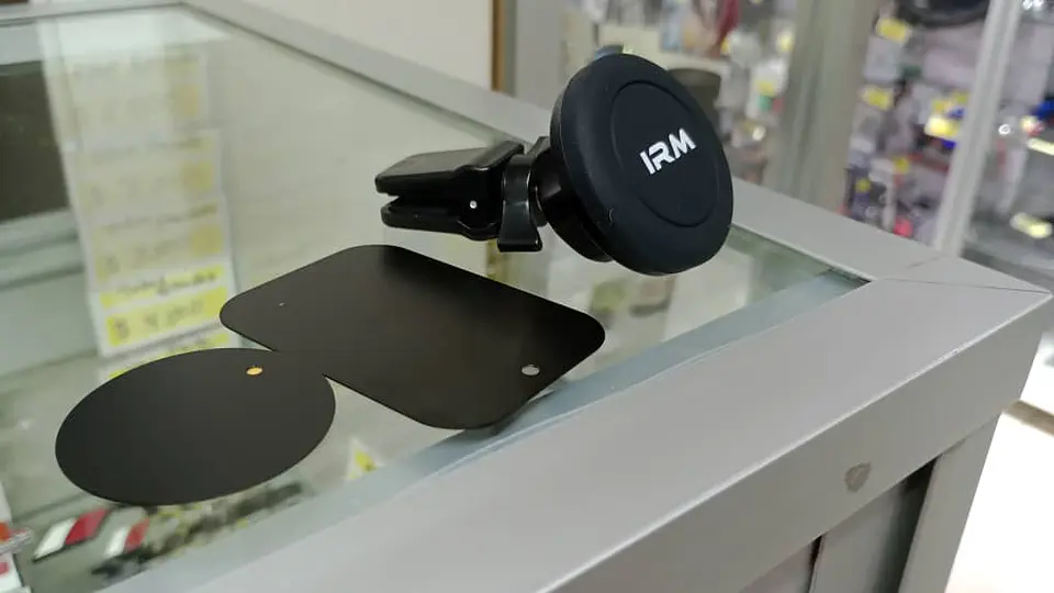 Soporte Celular - magnético para rejilla, cabezal 360° - potente 1