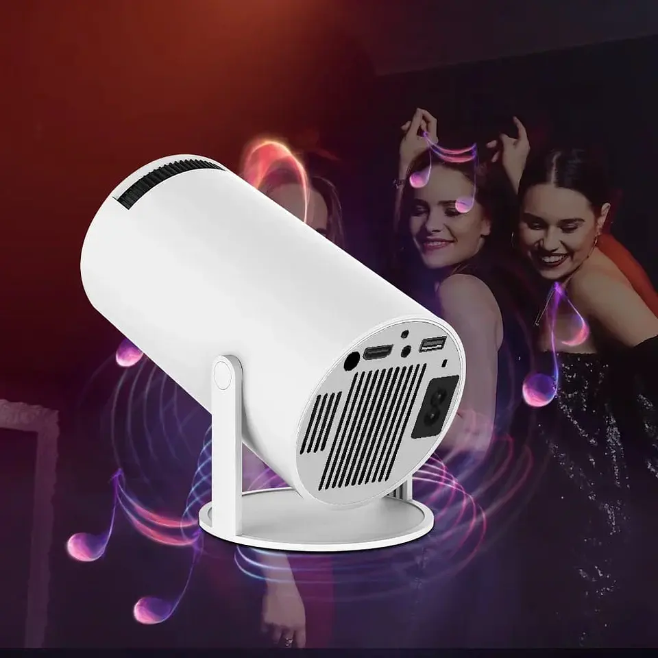 Liquidacion Proyector portátil 4K Cine en casa HY300 Android, altavoz 7