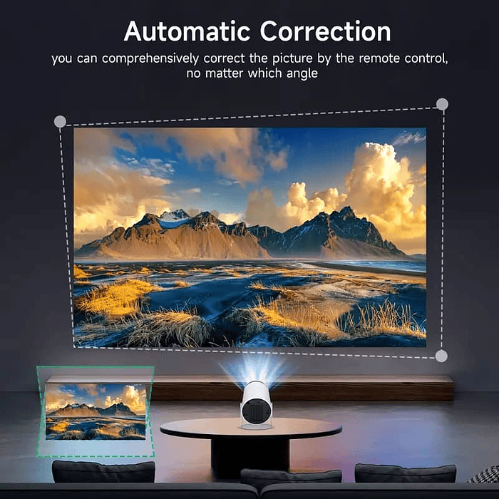 Liquidacion Proyector portátil 4K Cine en casa HY300 Android, altavoz integrado 11