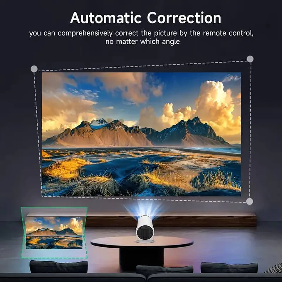 Liquidacion Proyector portátil 4K Cine en casa HY300 Android, altavoz 11
