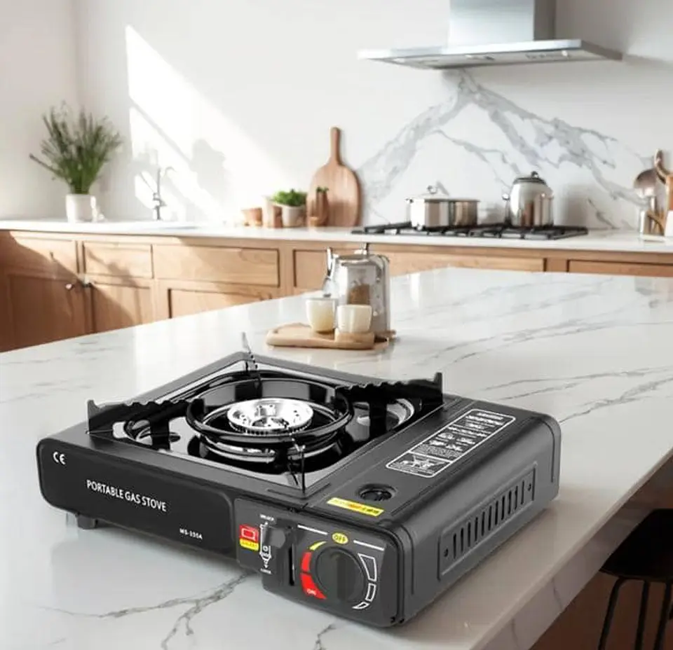 Estufa de gas para Camping, picnic y hogar, cocina tipo cassette 10