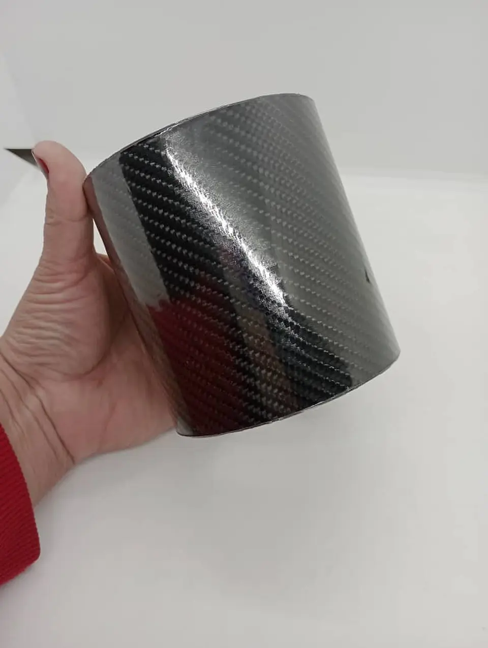 Pegatina de Nanometro tipo fibra de carbono K5D uso en autos Pilares 2