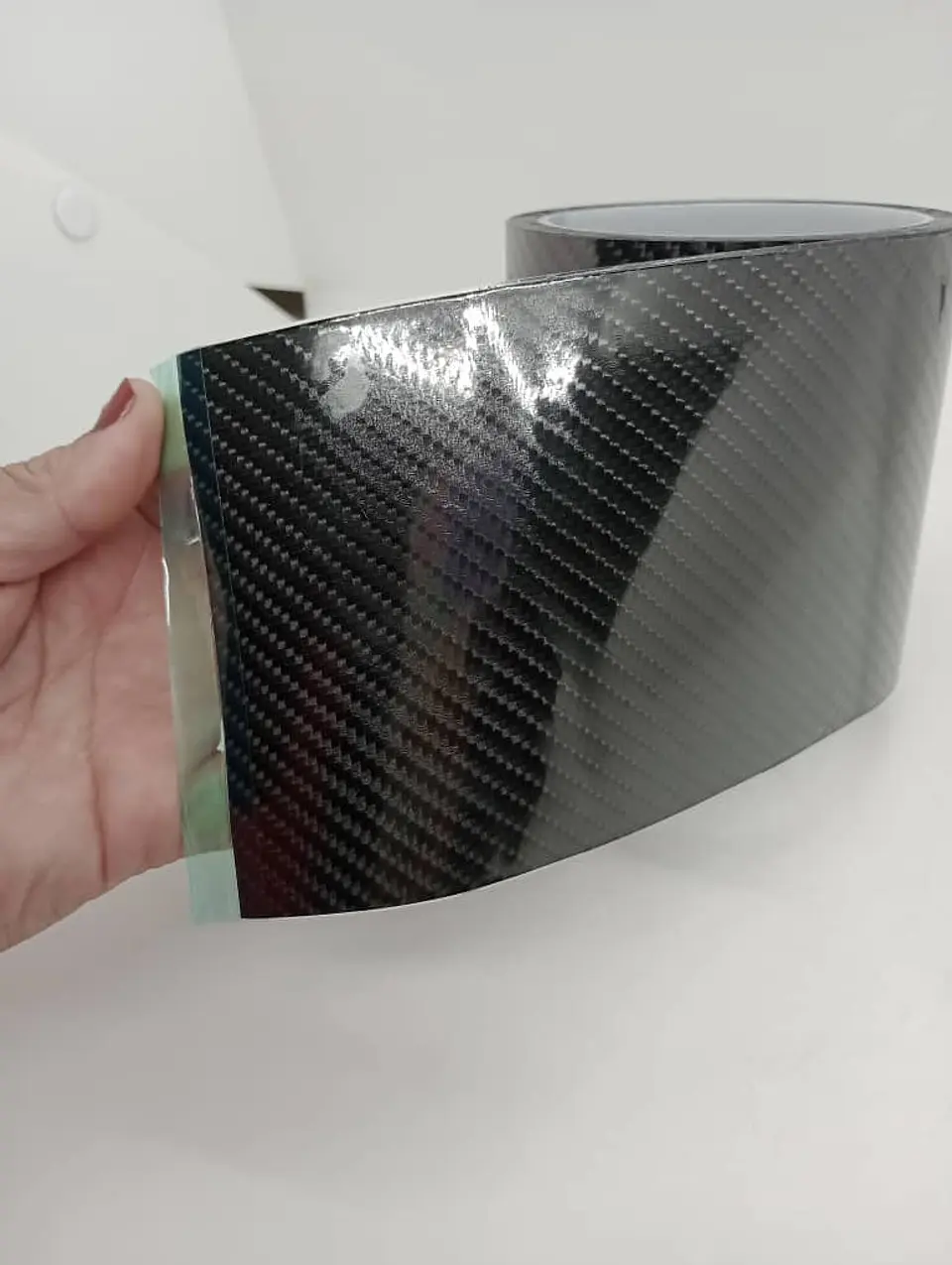 Pegatina de Nanometro tipo fibra de carbono K5D uso en autos Pilares 6
