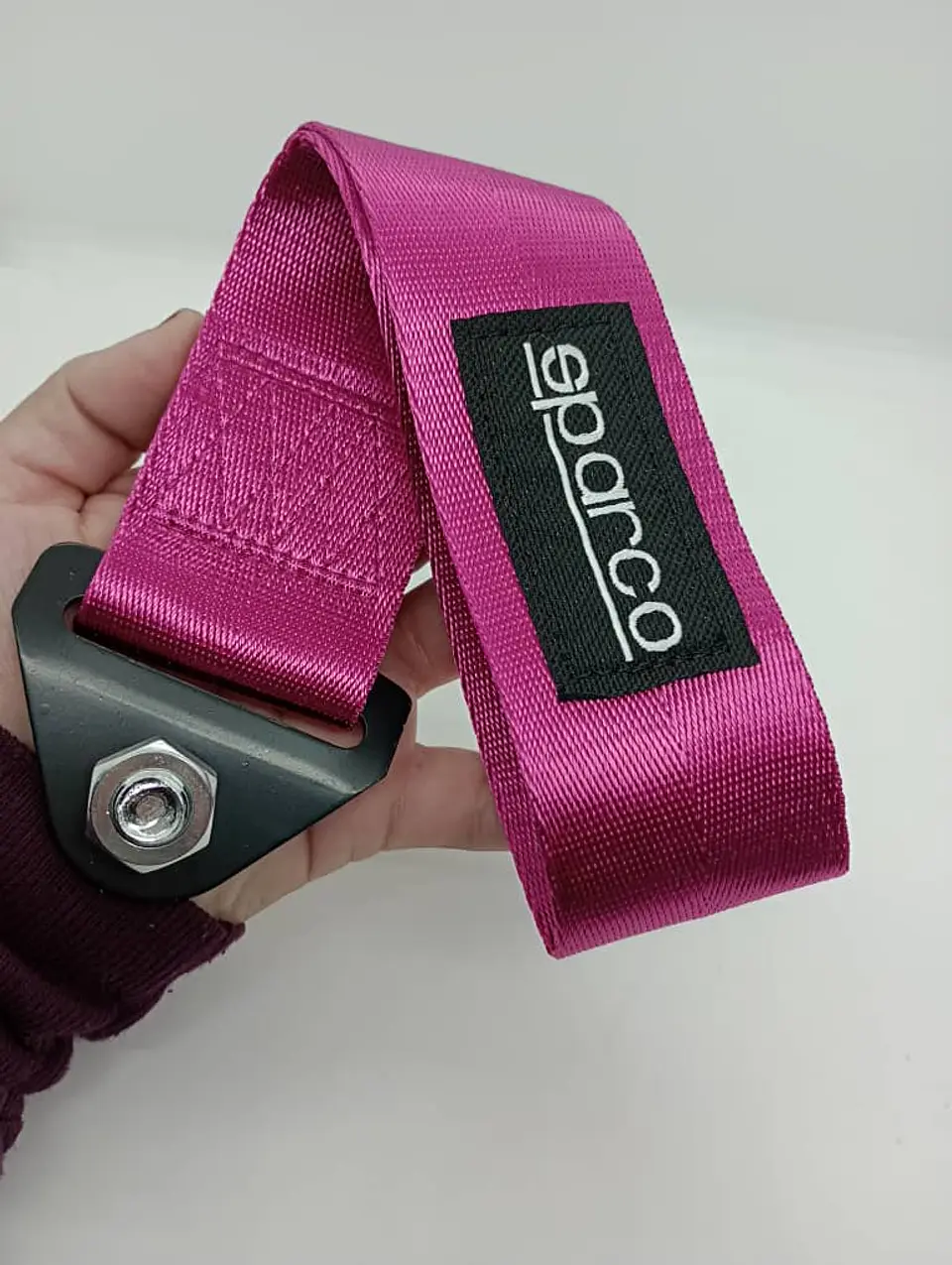 Cinta correa de remolque arrastre Sparco Fucsia Rosa 6