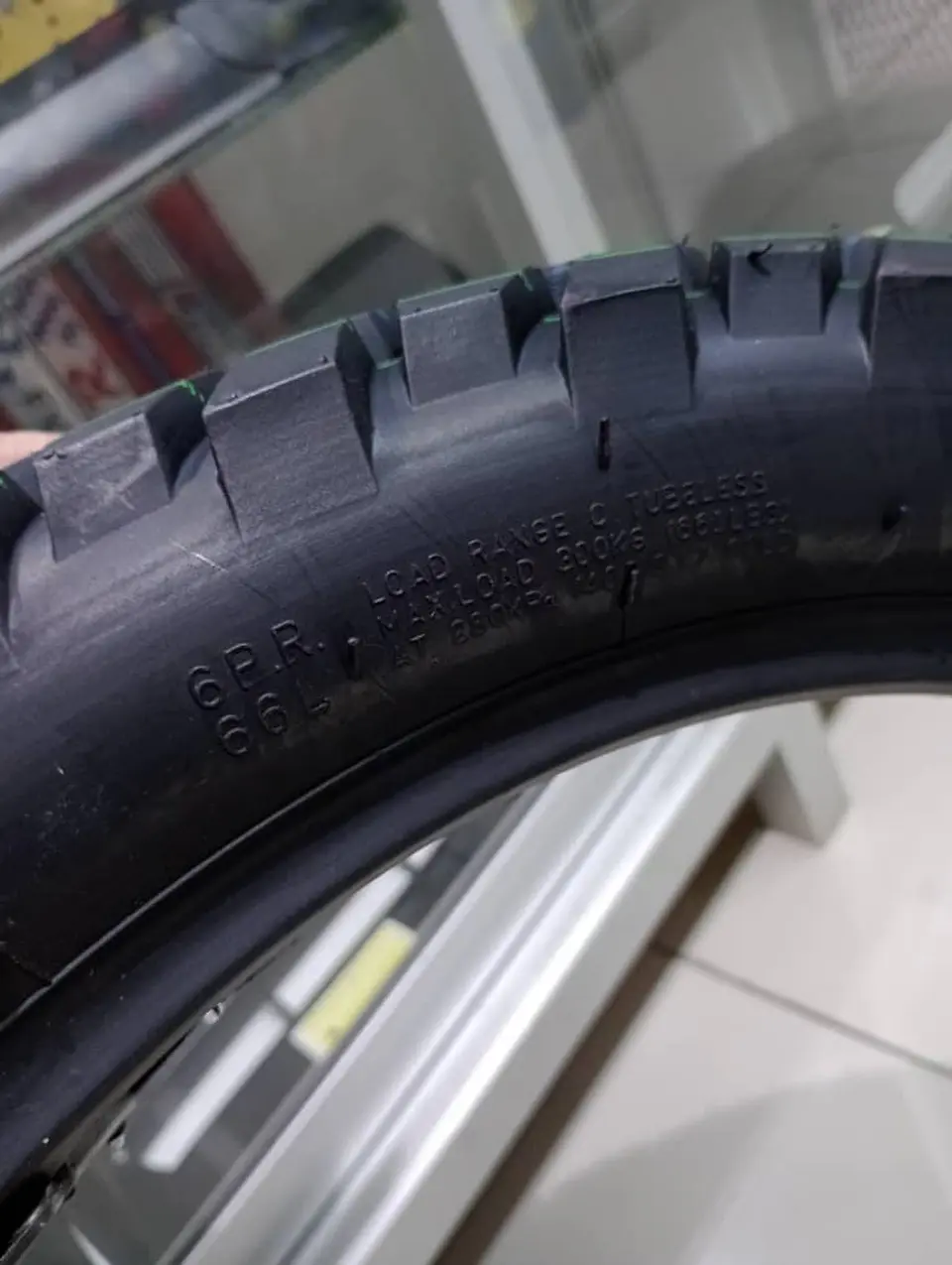 Neumáticos 110 90 17 patrón cruce llantas de moto tubular para calle 3