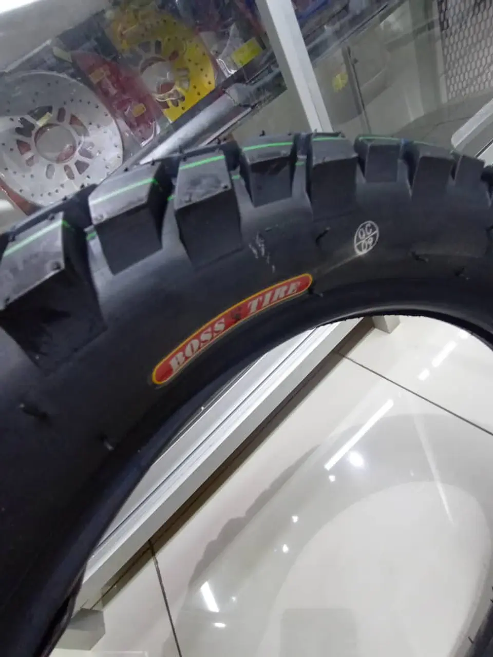 Neumáticos 110 90 17 patrón cruce llantas de moto tubular para calle 4