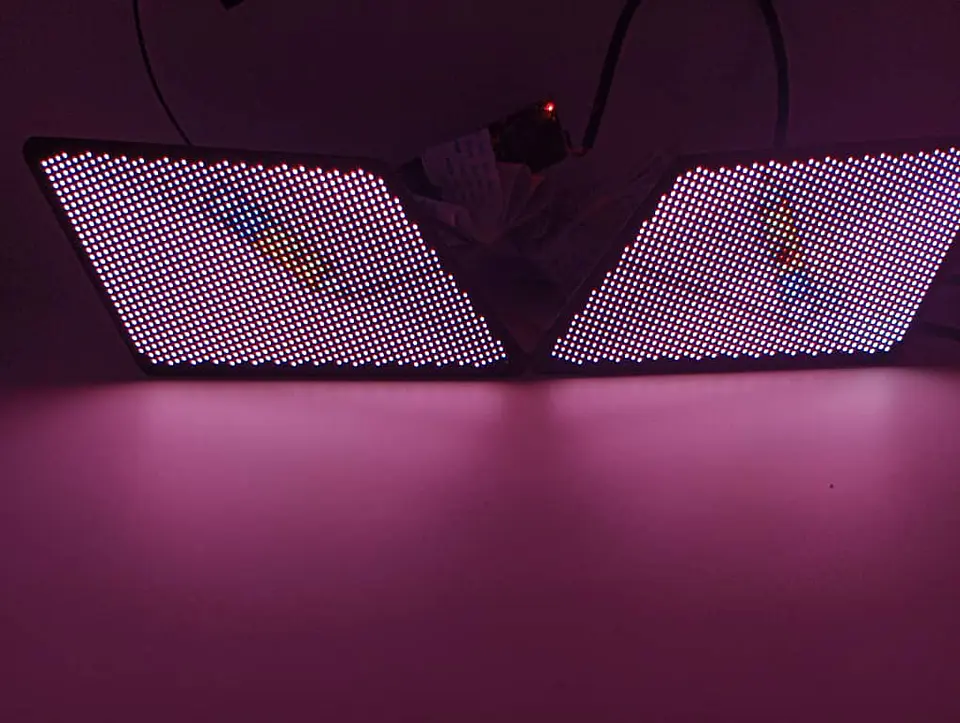 X2 Pantallas Led animadas programables winking eye multifunción 8