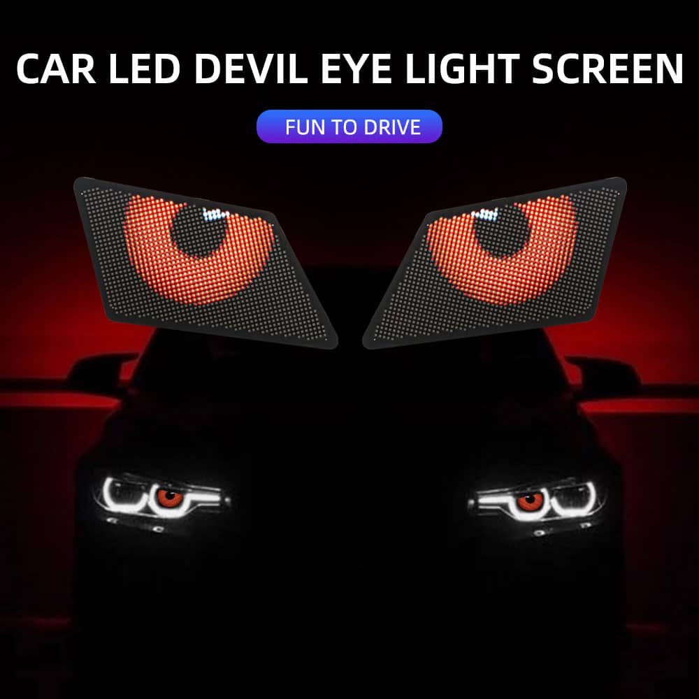 X2 Pantallas Led animadas programables winking eye multifunción