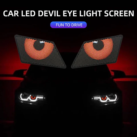 X2 Pantallas Led animadas programables winking eye multifunción