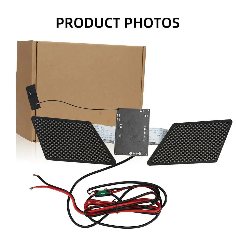 X2 Pantallas Led animadas programables winking eye multifunción 9