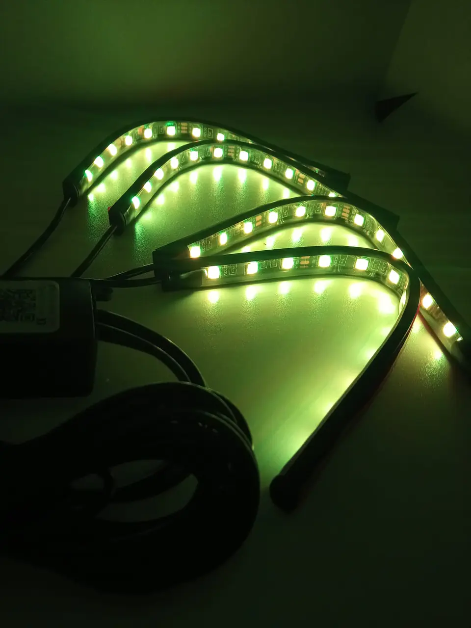 4 Tiras led de atmosfera interior de autos rgb tunning, 12 led 8 8