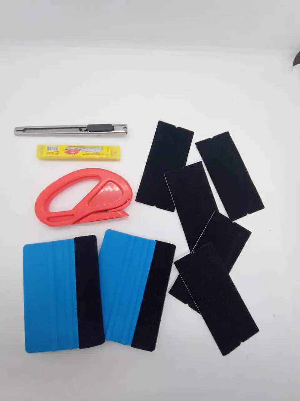 Combo 2 Espátulas Squeegee Blue, fieltros y Mouse cortador 2
