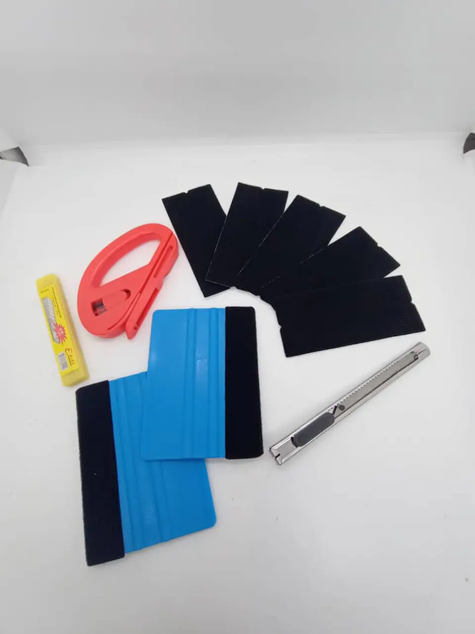 Combo 2 Espátulas Squeegee Blue, fieltros y Mouse cortador 5