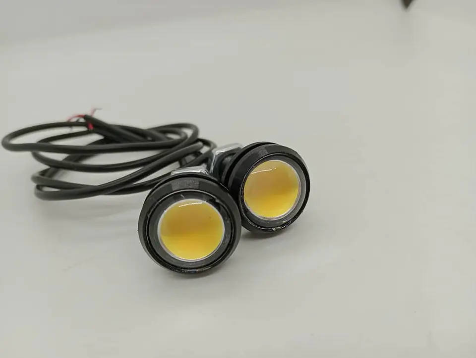 X2 luces led ojos de aguila 12v 3.5watt medida 18mm impermeables 10