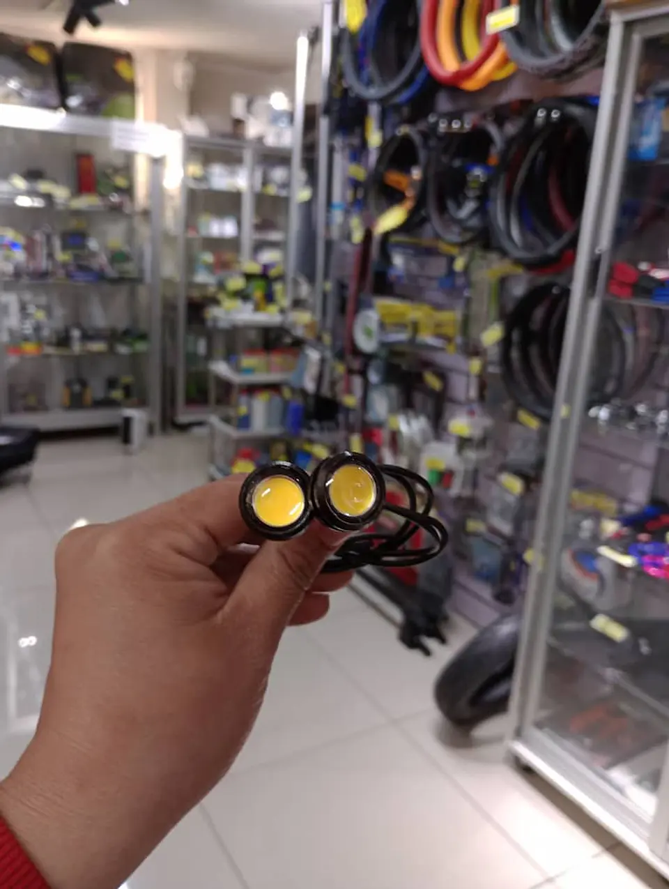 X2 luces led ojos de aguila 12v 3.5watt medida 18mm impermeables 12