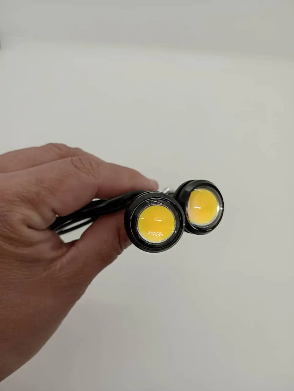 X2 luces led ojos de aguila 12v 3.5watt medida 18mm impermeables 15