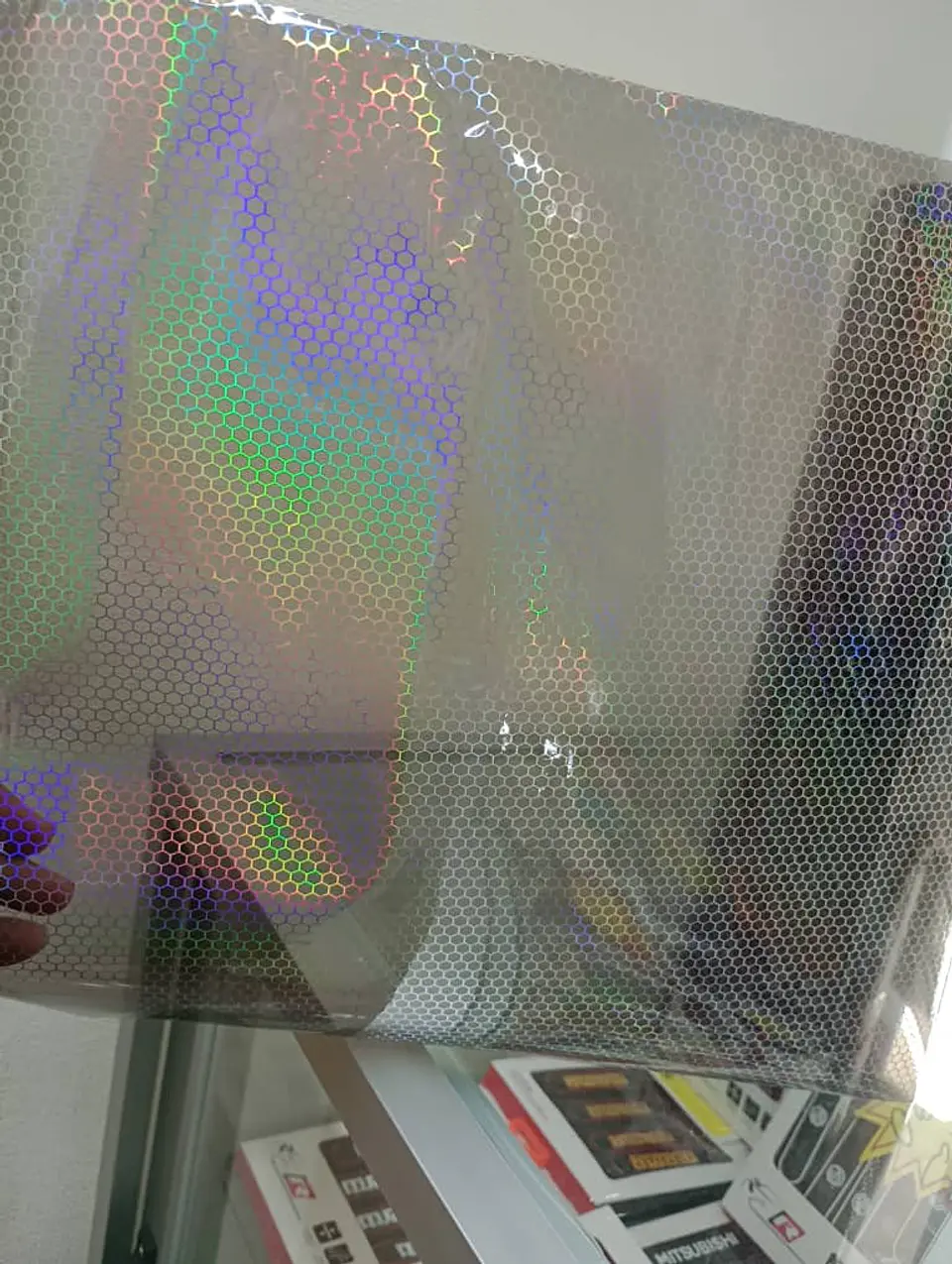 Vinilo adhesivo - película decorativa para focos u ópticos Panal 6
