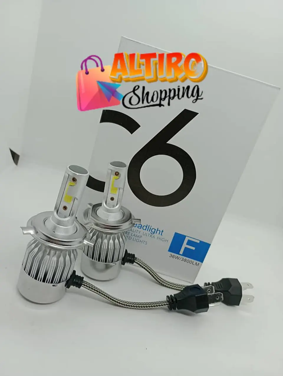 Ampolletas Turboled 7600lm 72watt modelos H4 1