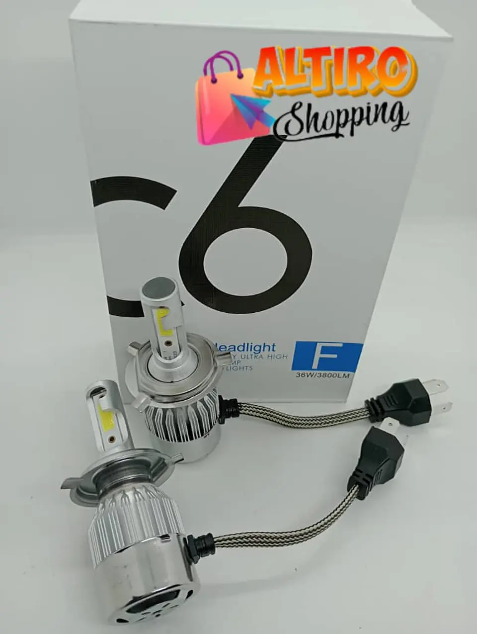 Ampolletas Turboled 7600lm 72watt modelos H4 2