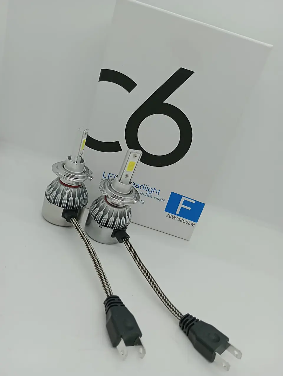 Ampolletas Turboled 7600lm 72watt modelos H7 6