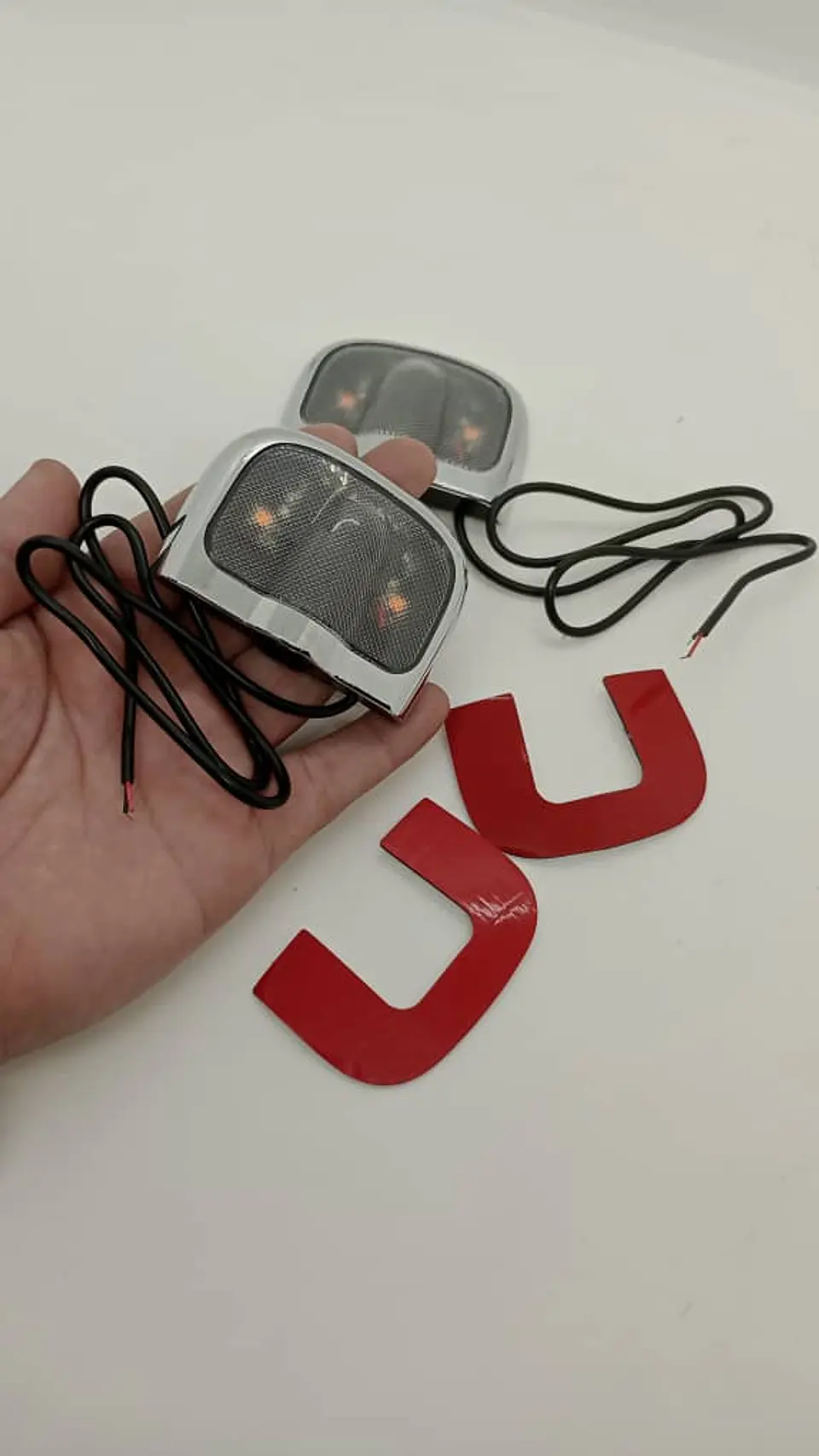 X2 luces LED cortesía para puertas, cableado 12V - Nissan 7