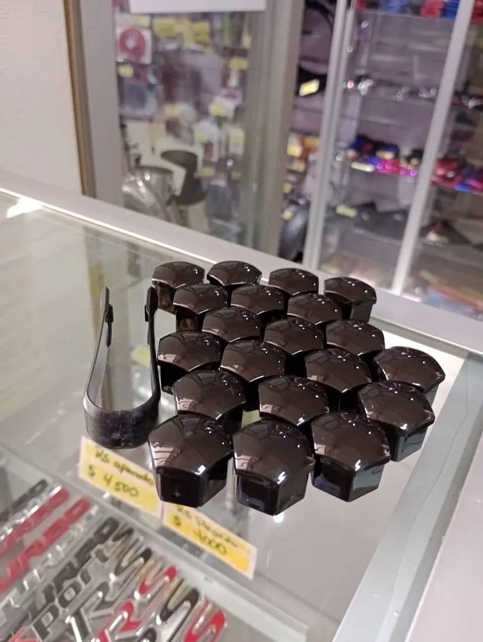 Cubierta de tuercas de neumáticos de auto, a prueba de polvo NEGRO 5