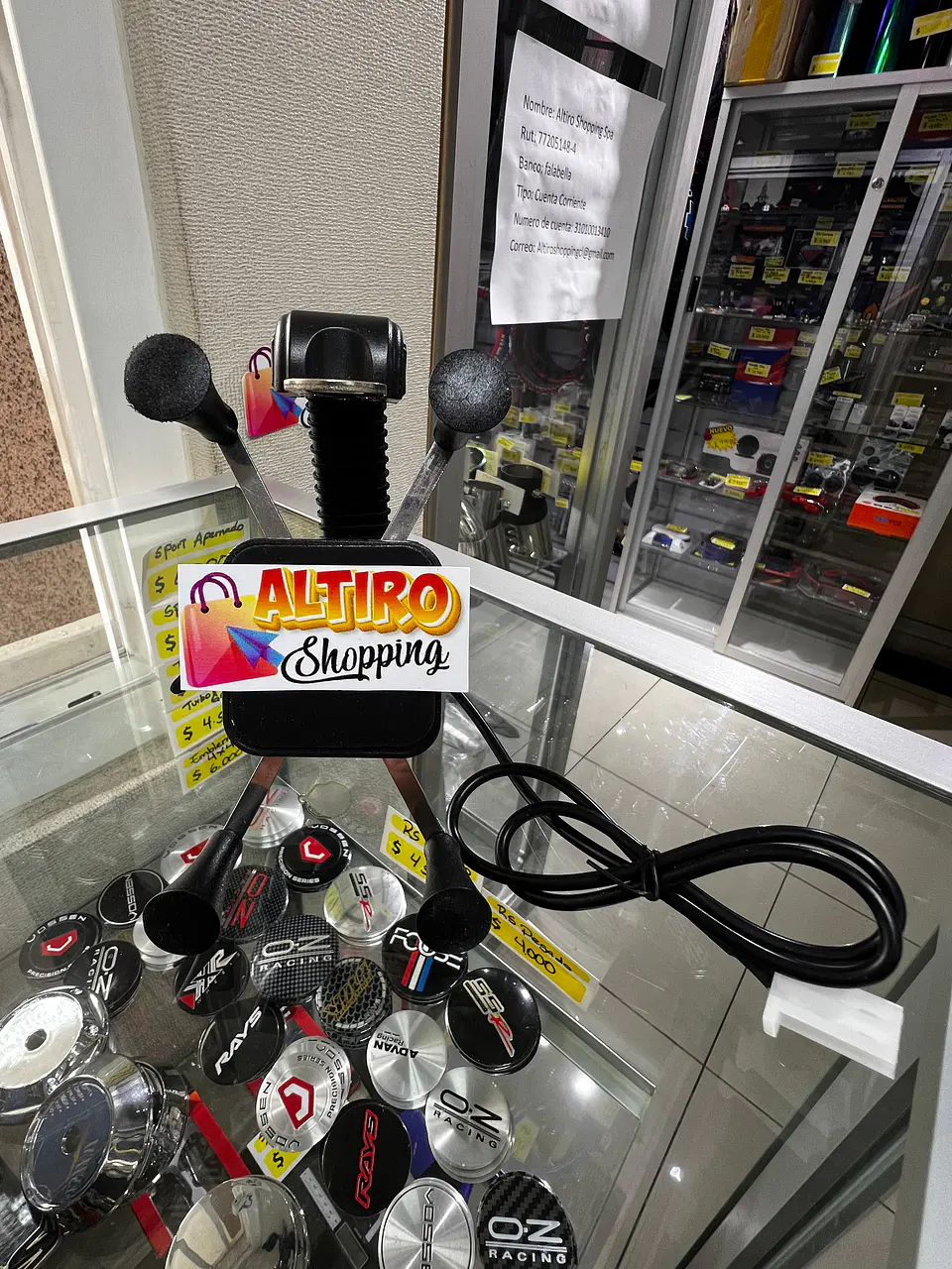Liquidacion Soporte celular para moto con cargador 2.1amp Brazo 1