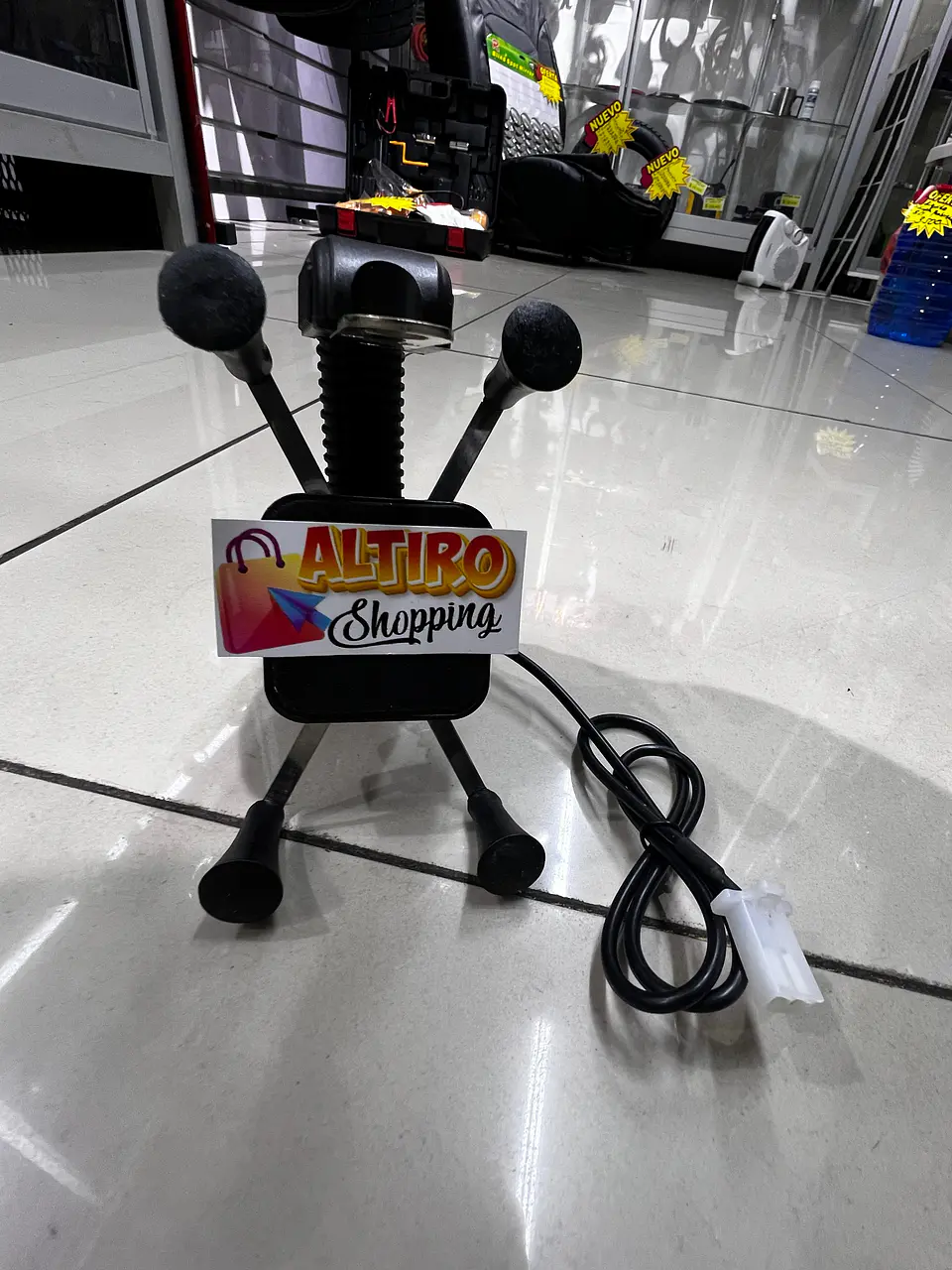 Liquidacion Soporte celular para moto con cargador 2.1amp Brazo 5