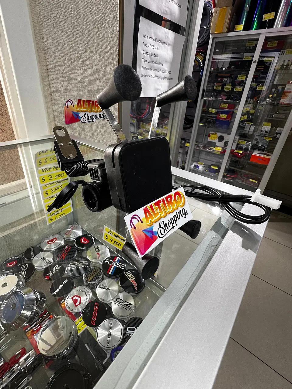 Liquidacion Soporte celular para moto con cargador 2.1amp Brazo 8