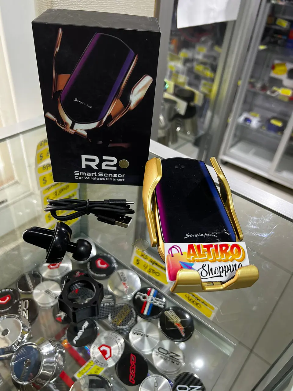 Soporte de carga rápida inalámbrica con sujeción automática por 1