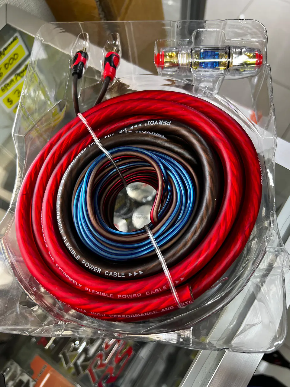 Kit cables de sonido auto amplificación 2GA Pervoi 2