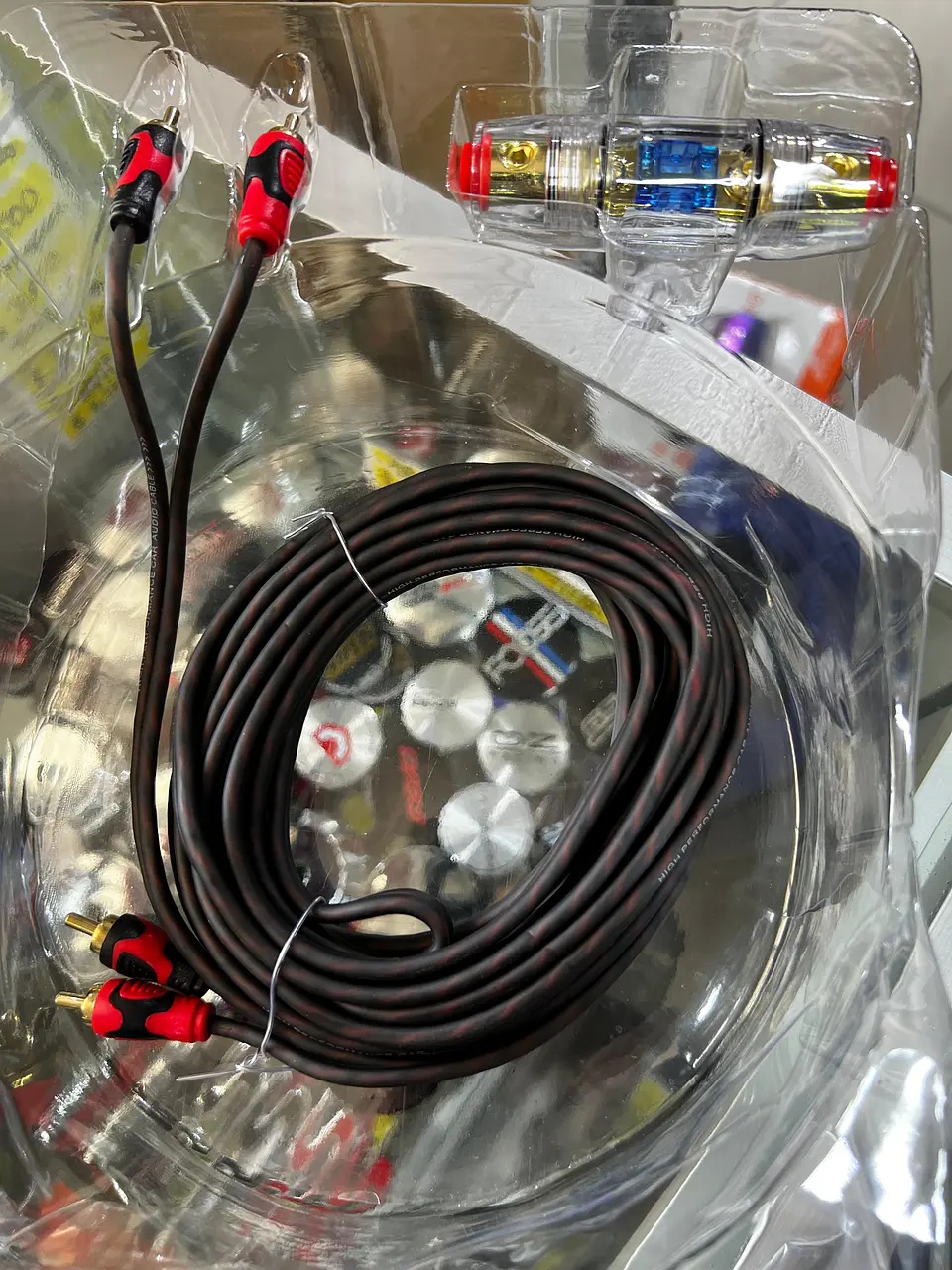 Kit cables de sonido auto amplificación 2GA Pervoi 3