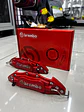 X2 Cubre Caliper de freno tunning Brembo de metal rojos - Miniatura 5