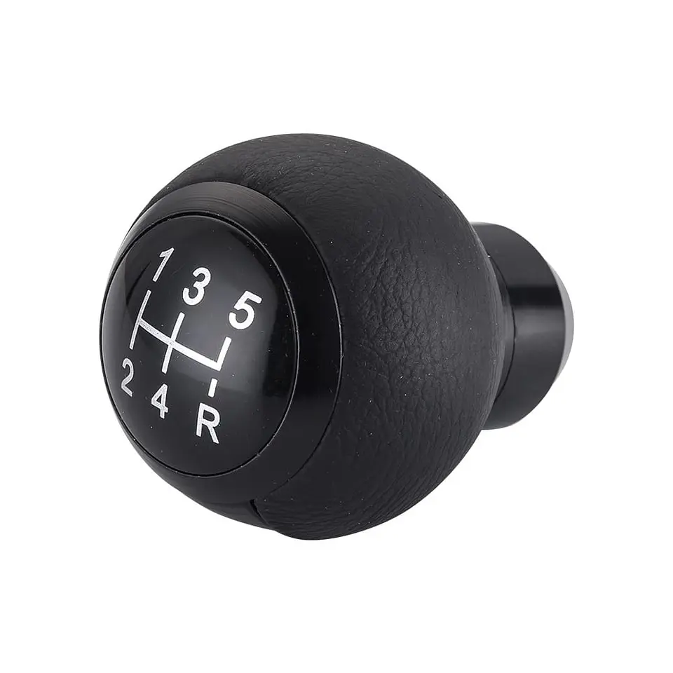 Pomo perilla de cambios universal, esfera metálica, 5 velocidades 5