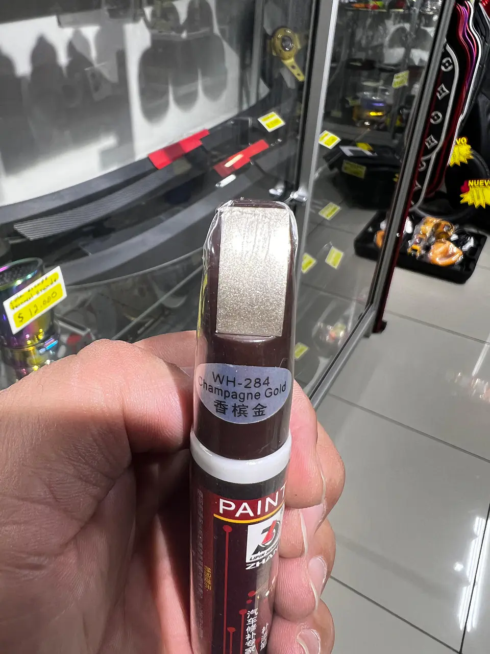 Lápiz de pintura para relleno de autos accesorio Champagne Gold perla 7