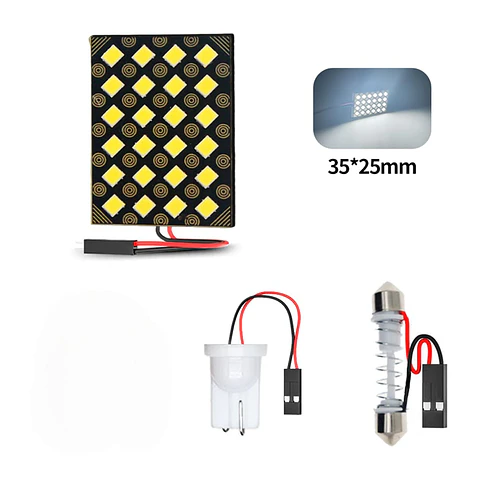 X1 Placa 24 leds smd blanco canbus de interior para techo o maletero