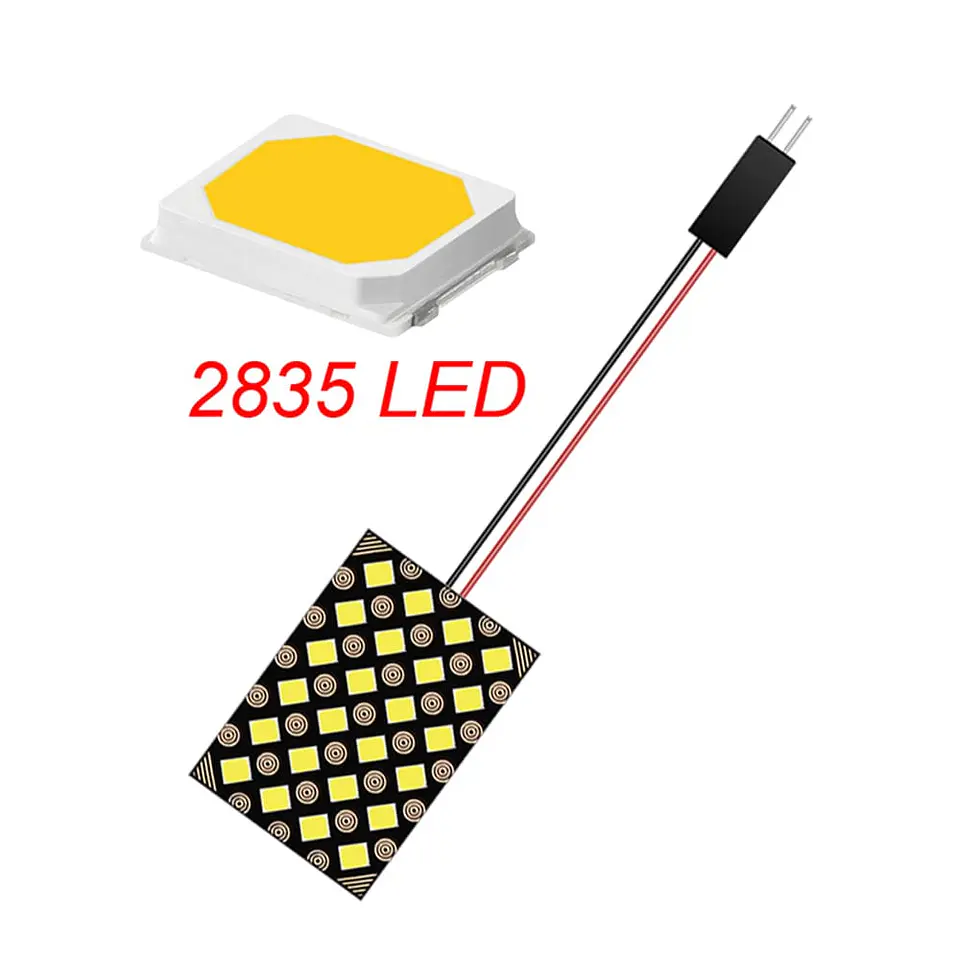 X1 Placa 24 leds smd blanco canbus de interior para techo o maletero 3