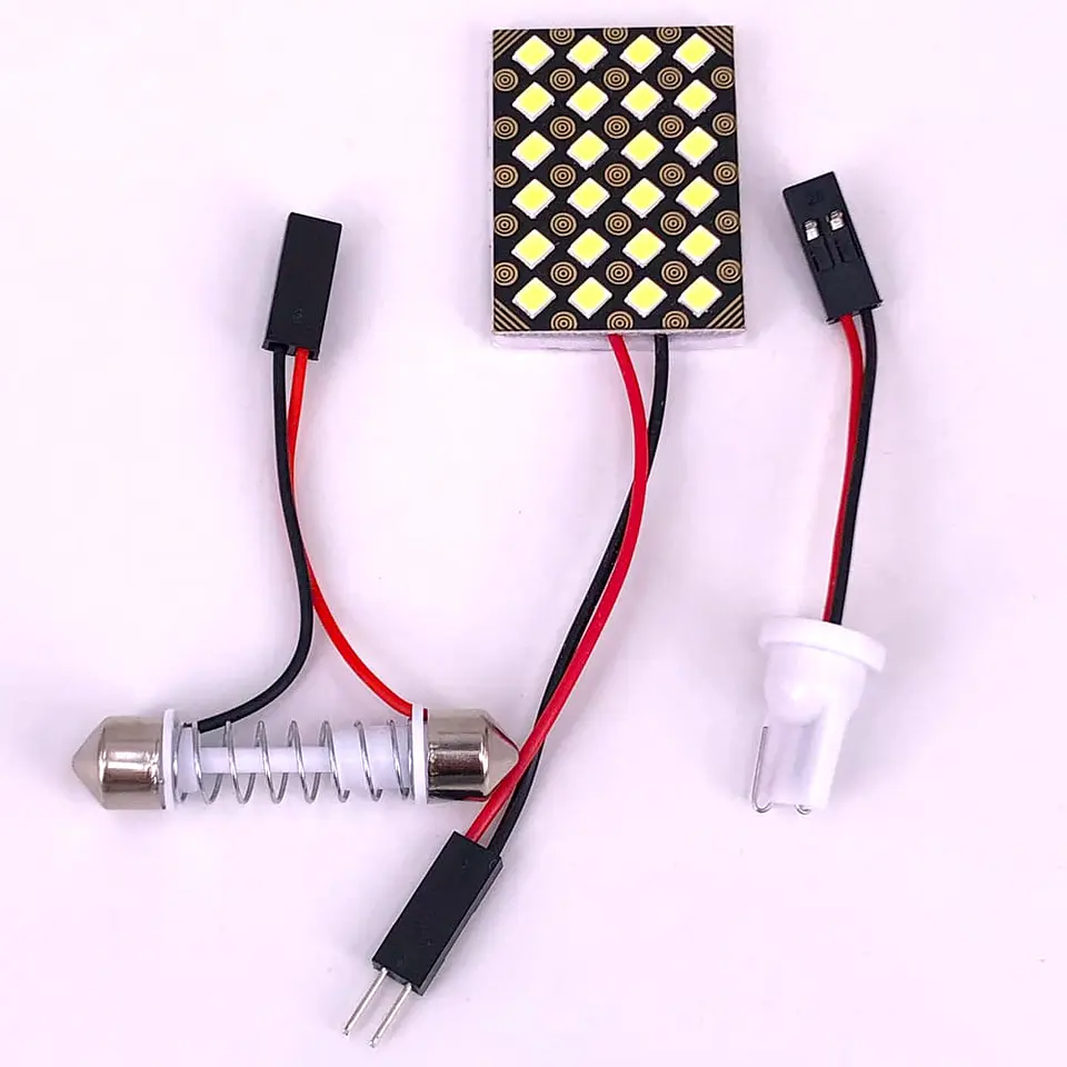 X1 Placa 24 leds smd blanco canbus de interior para techo o maletero 6