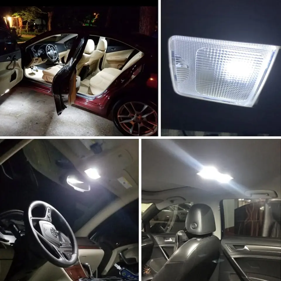 X1 Placa 24 leds smd blanco canbus de interior para techo o maletero 8